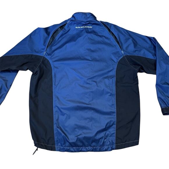 Sun Mountain Golf Jacket Coat Lightweight Rain Windbreaker Men’s Medium M Blue - Picture 9 of 16